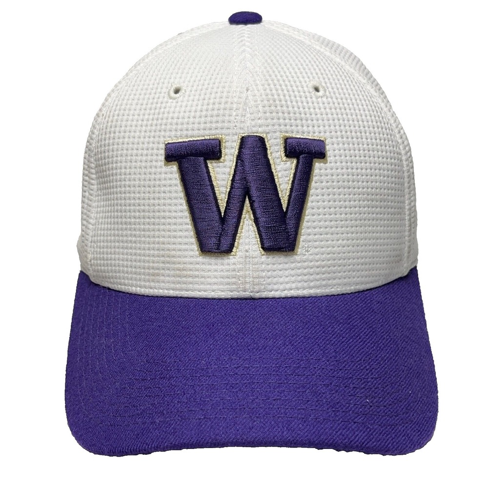 Washington Huskies Hat Cap Strap Back White Purple Nike Dad Golf Adjustable‎